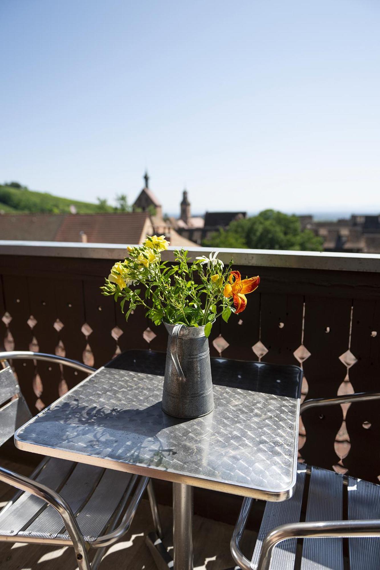 Riesling - Vue Imprenable Sur Le Vignoble - Renove Recemment - Parking Gratuit Apartamento Riquewihr Exterior foto